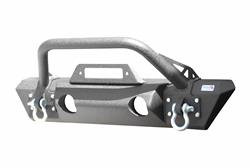 Fishbone Offroad Front Stubby Winch Bumper with Tube Guard for 2020-2021 GLADIATOR, 2018-2021 WRANGLER - FB22178