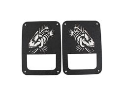 Fishbone Offroad Taillight Covers for 1976-1983 CJ5, 1976-1986 CJ7, 1987-2006 WRANGLER - FB31043