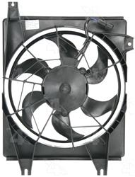Four Seasons Condenser Fan Motor Assemblies for 1996-2000 ELANTRA, 1997-2001 TIBURON - 75298