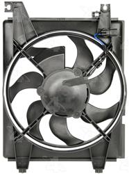 Four Seasons Condenser Fan Motor Assemblies for 2001-2005 ELANTRA, 2003-2008 TIBURON - 75368