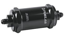 FUELAB 818 Series Inline 10 Microns Fuel Filter with -6 AN Inlet Size 81801-1