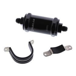 FUELAB 818 Series Inline 10 Microns Fuel Filter with -8 AN Inlet Size 81802-1
