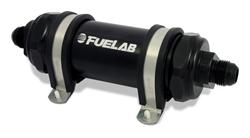 FUELAB 828 Series Inline 40 Microns Fuel Filter with -8 AN Inlet Size 82812-1