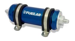 FUELAB 828 Series Inline 10 Microns Fuel Filter with -8 AN Inlet Size 82802-3