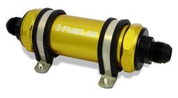 FUELAB 828 Series Inline 10 Microns Fuel Filter with -6 AN Inlet Size 82801-5