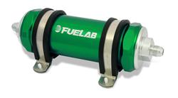 FUELAB 828 Series Inline 10 Microns Fuel Filter with -6 AN Inlet Size 82801-6