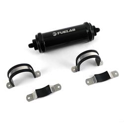 FUELAB 828 Series Inline 10 Microns Fuel Filter with -6 AN Inlet Size 82801-1