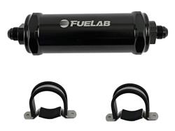 FUELAB 828 Series Inline 10 Microns Fuel Filter with -8 AN Inlet Size 82802-1