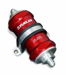 FUELAB 848 Series Inline 10 Microns Fuel Filter with -6 AN Inlet Size 84801-2
