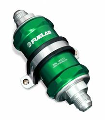 FUELAB 848 Series Inline 10 Microns Fuel Filter with -6 AN Inlet Size 84801-6