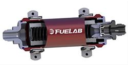 FUELAB 858 Series Inline 6 Microns Fuel Filter with -8 AN Inlet Size 85831-2