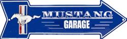 Mustang Garage Arrow Sign SAAFG