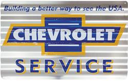 Chevrolet Service Corrugated Aluminum Sign SP32033