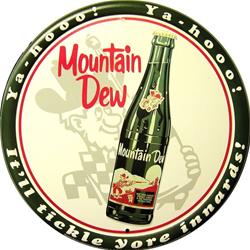 Mountain Dew Bottle Round Sign SRKMD3