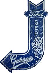 Bent Arrow Ford Service Metal Sign SY85062