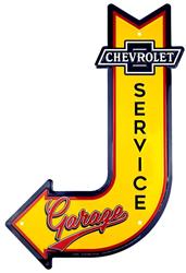 Bent Arrow Chevy Service Metal Sign SY85063