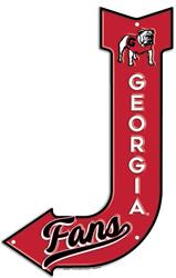 Georgia Bulldogs Bent Arrow Sign SY85068