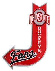 Ohio State Buckeyes Bent Arrow Sign SY85070