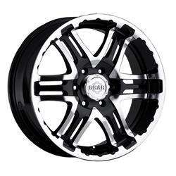 Gear Alloy 713MB Double Pump Gloss Black Wheels with Mirror Machined Accents