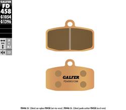 Galfer Braking Systems Brake Pads FD458G1396