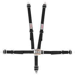 G-Force 7000BK Black FIA Rated 5-Point Pull-Down Camlock Individual Shoulder Harness Set 
