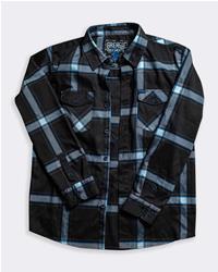 Greasy Hands Society Gravity Fed Relaxed-Fit Flannel Shirts