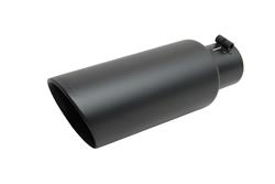 Gibson Stainless Steel  Round, Black 2.50 Inch Exhaust Tip 500417-B