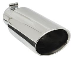 Gibson Stainless Steel Intercooled  Oval, Polished 2.38 Inch Exhaust Tip 500437