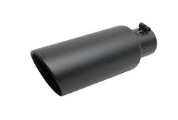 Gibson Elite Black Series  Round, Black 2.25 Inch Exhaust Tip 500433-B