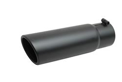 Gibson Elite Black Series  Round, Black 4 Inch Exhaust Tip 500650-B