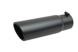 Gibson Elite Black Series  Round, Black 3.50 Inch Exhaust Tip 500645-B