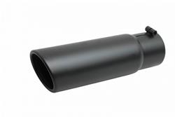 Gibson Elite Black Series  Round, Black 3 Inch Exhaust Tip 500661-B