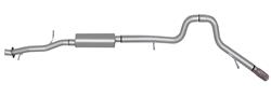 Gibson Single Exhaust Systems for 2007-2008 EXPLORER SPORT TRAC - 619897