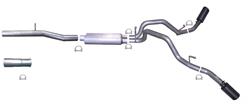 Gibson Elite Black Dual Extreme Exhaust Systems for 2010-2013 SIERRA 1500, SILVERADO 1500 - 65637B