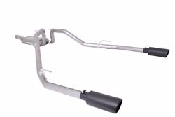 Gibson Elite Black Series Split Rear Exhaust Systems for 2014-2018 SIERRA 1500, SILVERADO 1500 - 65661B