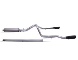 Gibson Elite Black Series Split Rear Exhaust Systems 65689B