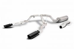 Gibson Elite Black Series Split Rear Exhaust Systems for 2021-2023 SUBURBAN, YUKON XL - 65695B