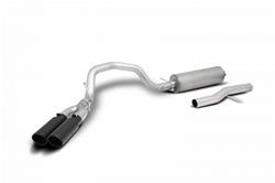 Gibson Elite Black Series Dual Sport Truck Exhaust Systems for 2021-2023 SUBURBAN, YUKON XL - 65697B