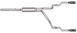 Gibson Split Rear Exhaust Systems for 2005-2011 DAKOTA, 2006-2009 RAIDER - 66539