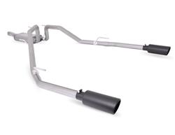 Gibson Elite Black Series Split Rear Exhaust Systems for 2014-2017 1500 - 66569B