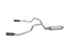 Gibson Elite Black Series Split Rear Exhaust Systems for 2011-2014 F-150 - 69220B
