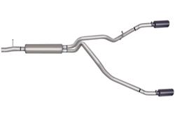Gibson Elite Black Series Split Rear Exhaust Systems for 2011-2014 F-150 - 69541B