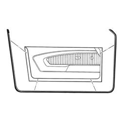 Goodmark Individual Weatherstripping Seals for 1969-1970 COUGAR, MUSTANG - GMK302242569P