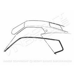 Goodmark Individual Weatherstripping Seals for 1969-1970 MUSTANG - GMK3022537692P