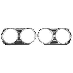 Goodmark Headlamp Bezels for 1965 CHEVELLE, EL CAMINO, MALIBU - GMK403006065P