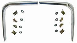 Goodmark Headlamp Moldings for 1966 CHEVELLE, EL CAMINO, MALIBU - GMK403111566P