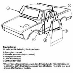 Goodmark Hardtop Weatherstrip Kits GMK4144900731S