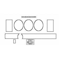 Goodmark Instrument Panel Bezels for 1969 TEMPEST - GMK4332523691AS