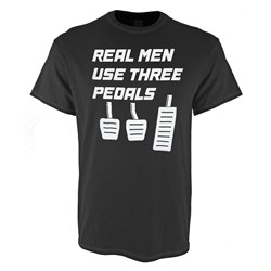 Real Men Use Three Pedals T-Shirt