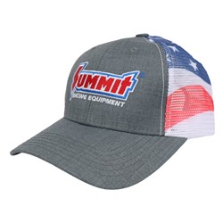 Summit Racing Equipment® American Flag Snapback Hats SUMAFSBH